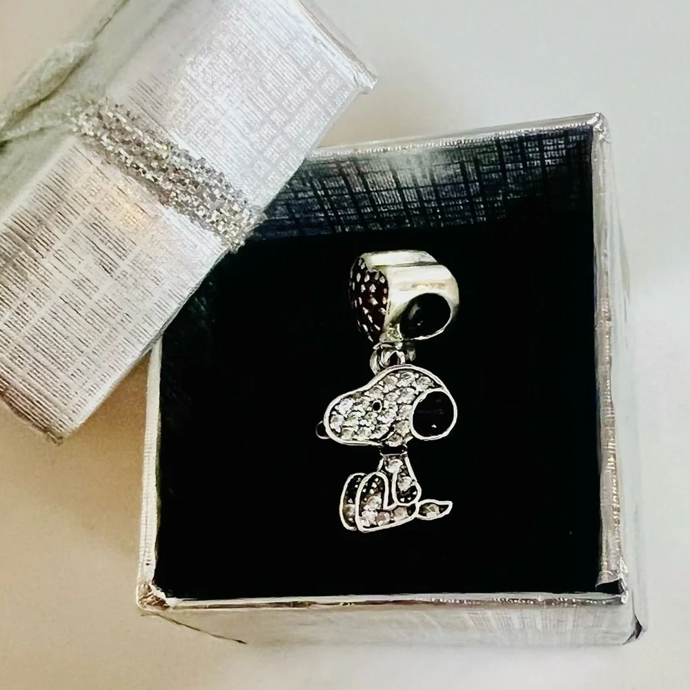 NEW Snoopy Peanuts Heart S925 Charm - Picture 5 of 6